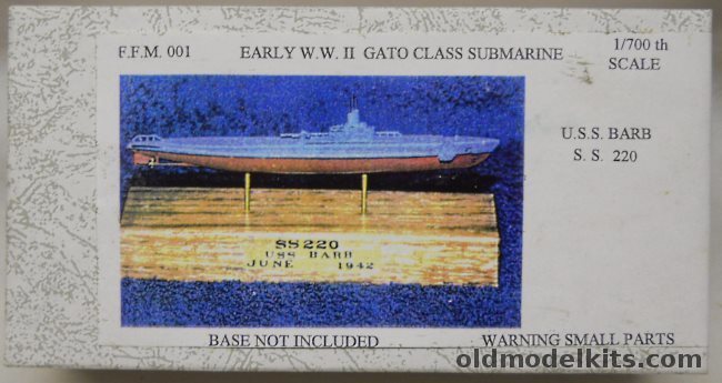 Futschers Fine Molds 1/700 USS Barb SS220 Early WWII Gato Class, FFM001 plastic model kit